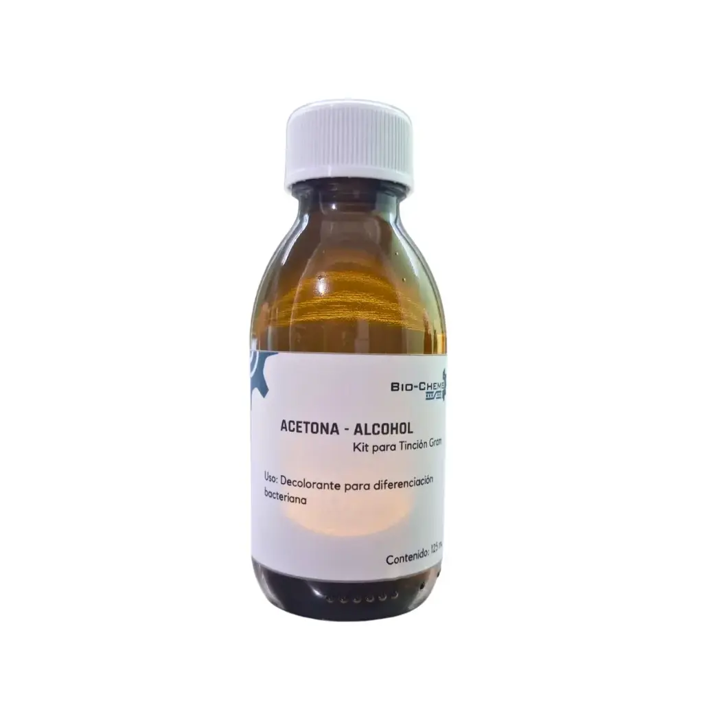 Alcohol Acetona 1:1 Para Tinción Gram 125 mL BIOCHEMS
