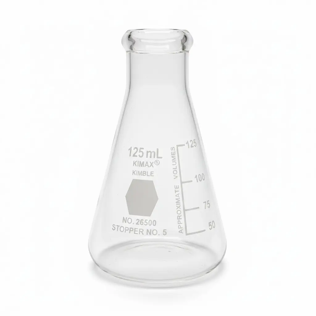 Matraz Erlenmeyer graduado 125 mL KIMAX