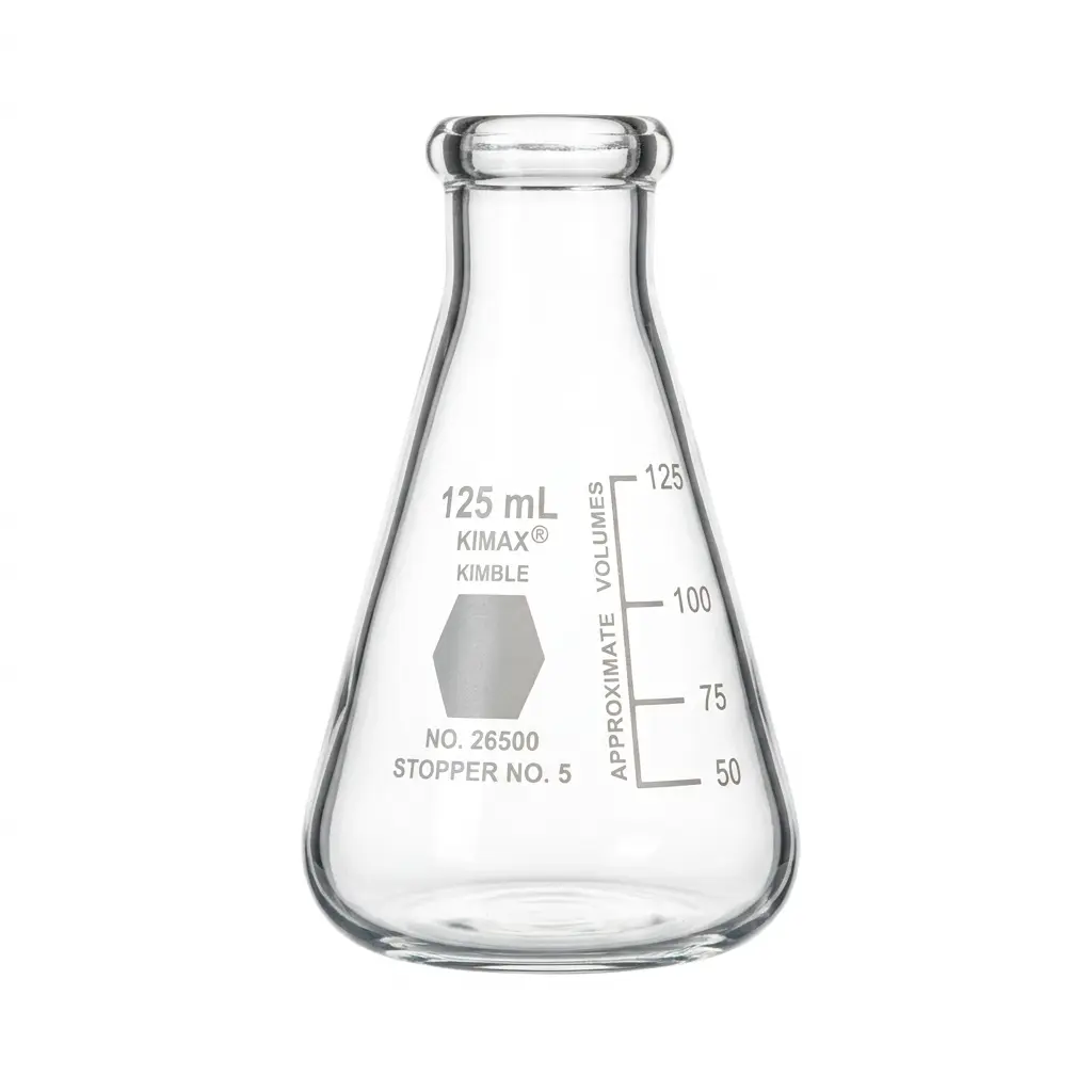 Matraz Erlenmeyer graduado 125 mL KIMAX