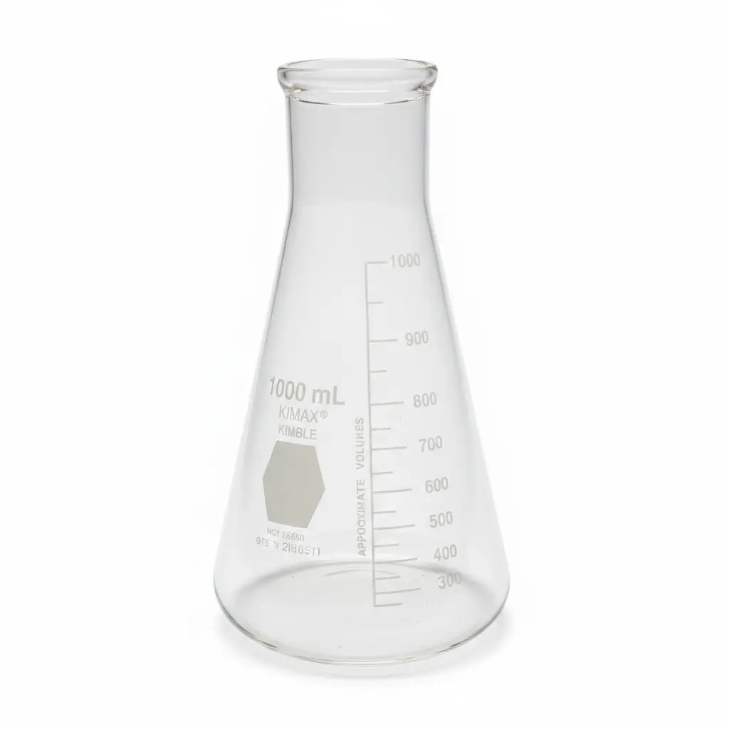 Matraz Erlenmeyer graduado 1 L KIMAX 