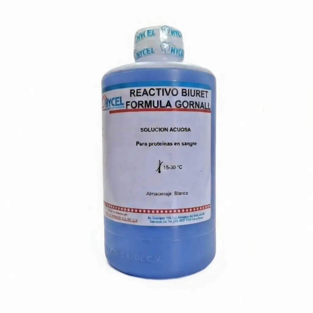 BIURET Reactivo formula Gornall p/proteínas sangre/1L/ HYCEL