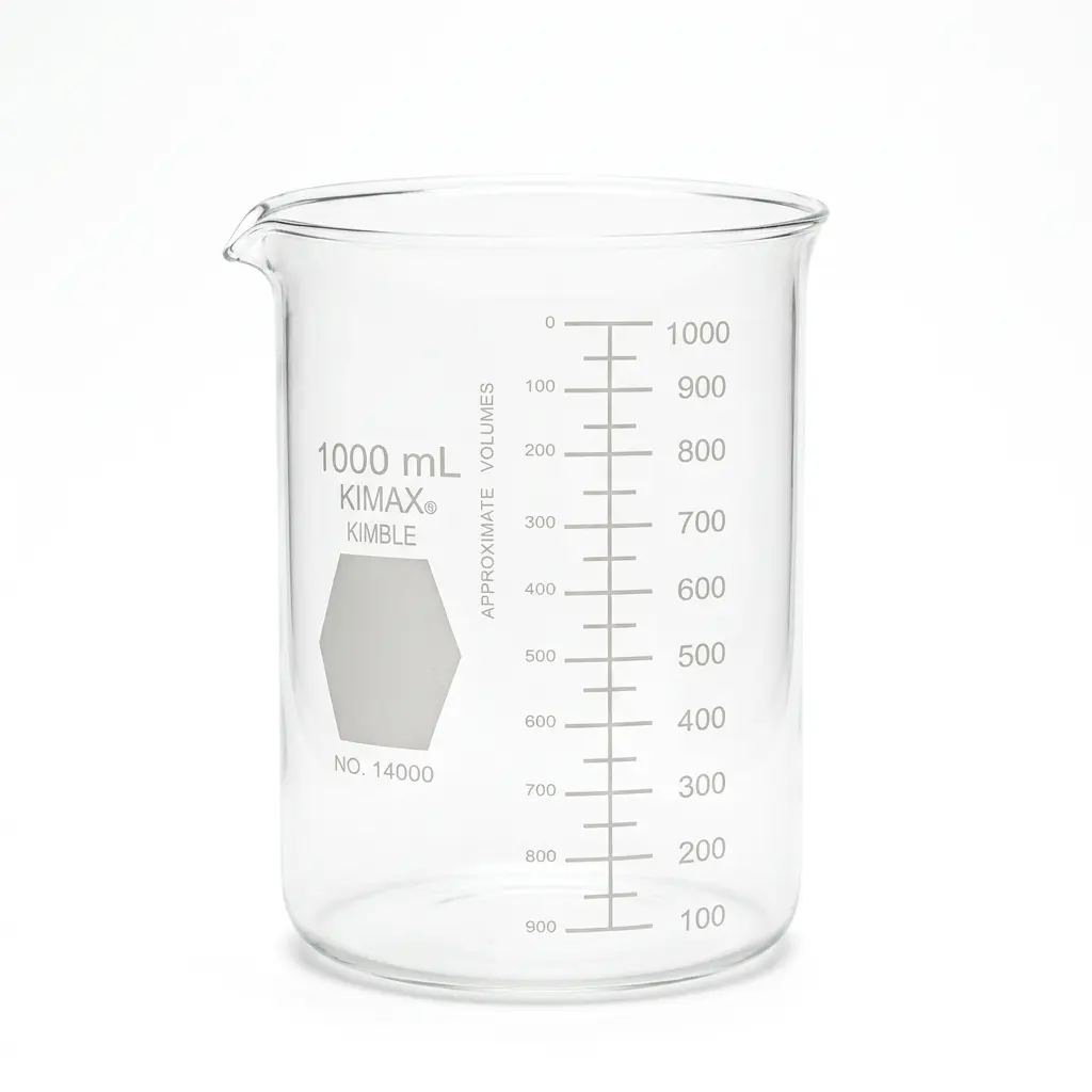 Vaso precipitado Griffin, regular, forma baja, graduado 1 L KIMAX