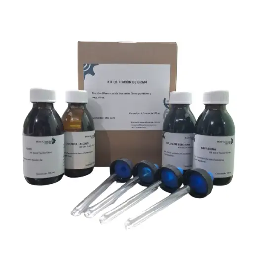 [KTGML] Kit para Tinción Gram 4 x 125 mL