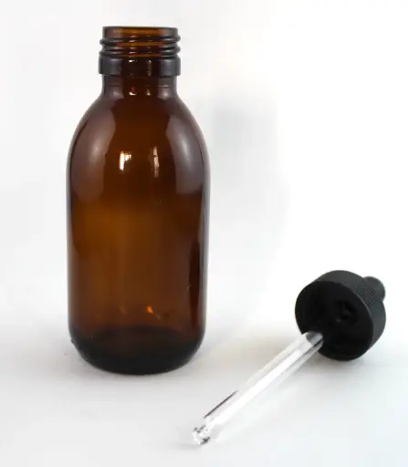 [FGTA-125] Frasco c/ gotero y tapa 125mL Ambar