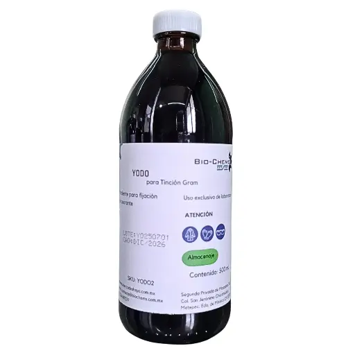 [YODO2] Yodo Para Tinción Gram 500 mL