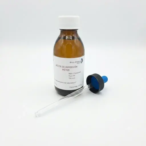 [5037-500-125] Aceite de inmersión Tipo A Baja Viscosidad Técnico 125mL MEYER
