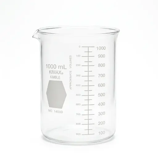 [14000-1000] Vaso precipitado Griffin, regular, forma baja, graduado 1 L KIMAX
